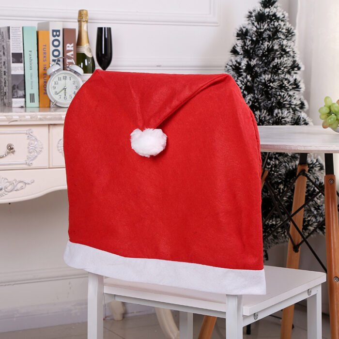 Santa Hat Chair Cover