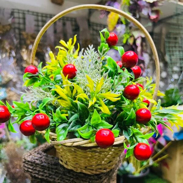 Cherry Basket Christmas Decoration