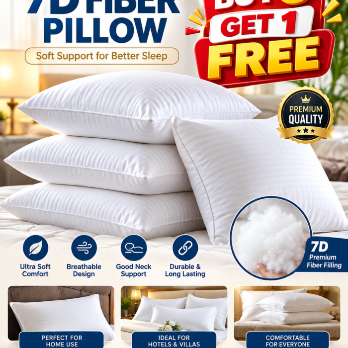 Premium 7D Fiber Pillow Promotion