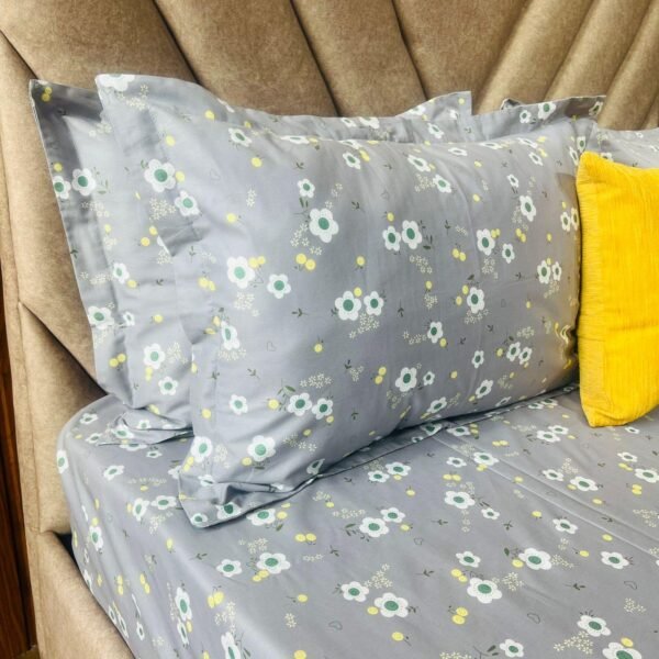 Cotton Bedsheet - PR Gray - Sri Lanka