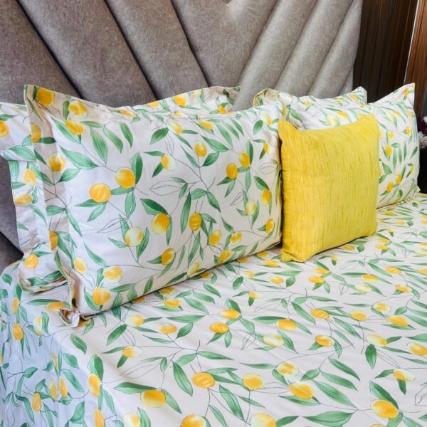 Cotton Bedsheet - PR Lemon  - Sri Lanka