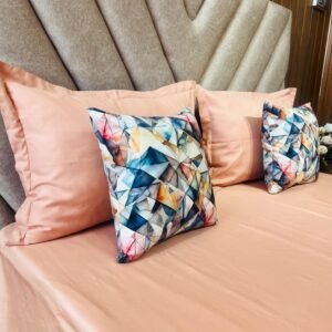 Cotton Plain Bedsheet - Salmon Peach 300-PL50 - Sri Lanka
