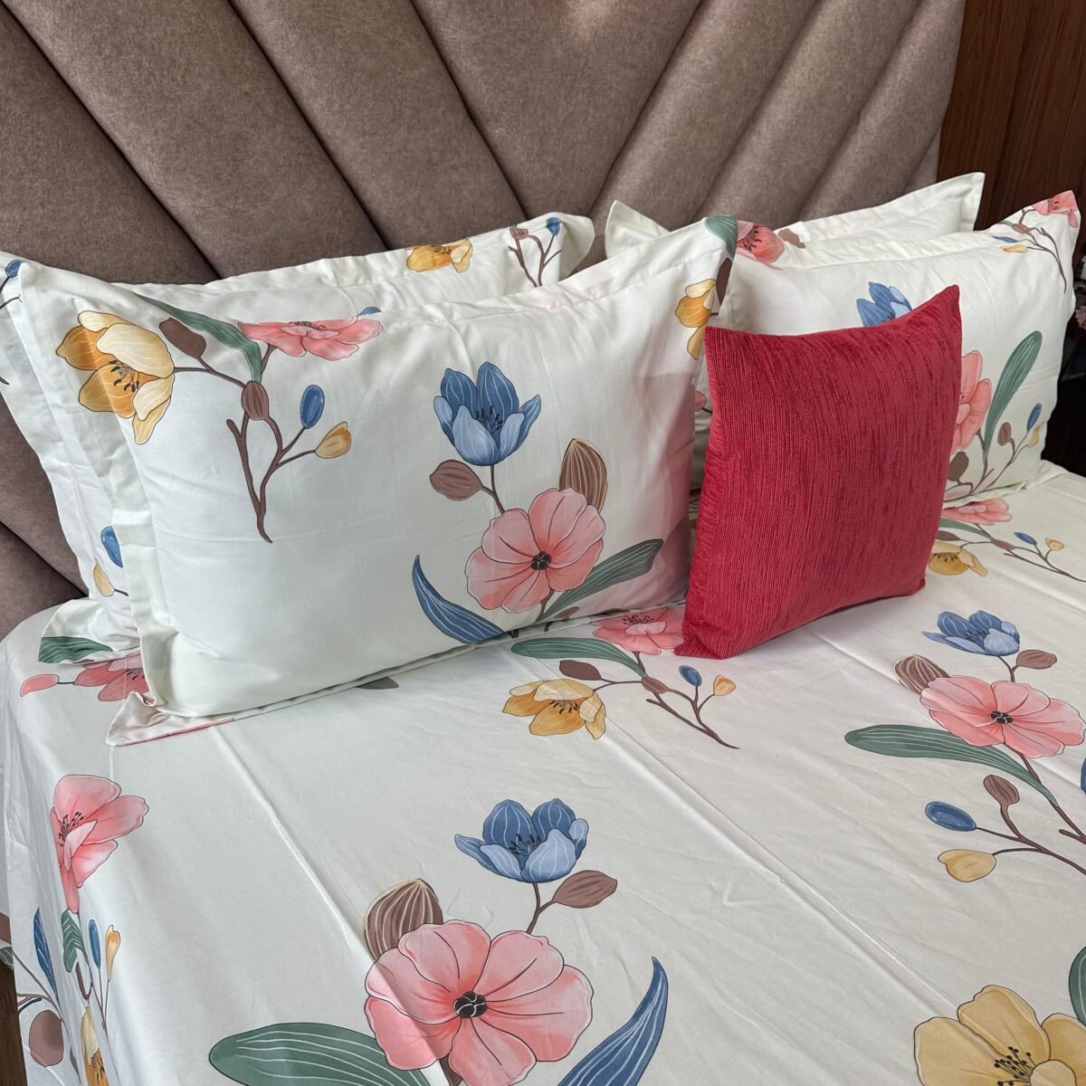 Cotton Bedsheet - PR Floral Pattern - Sri Lanka