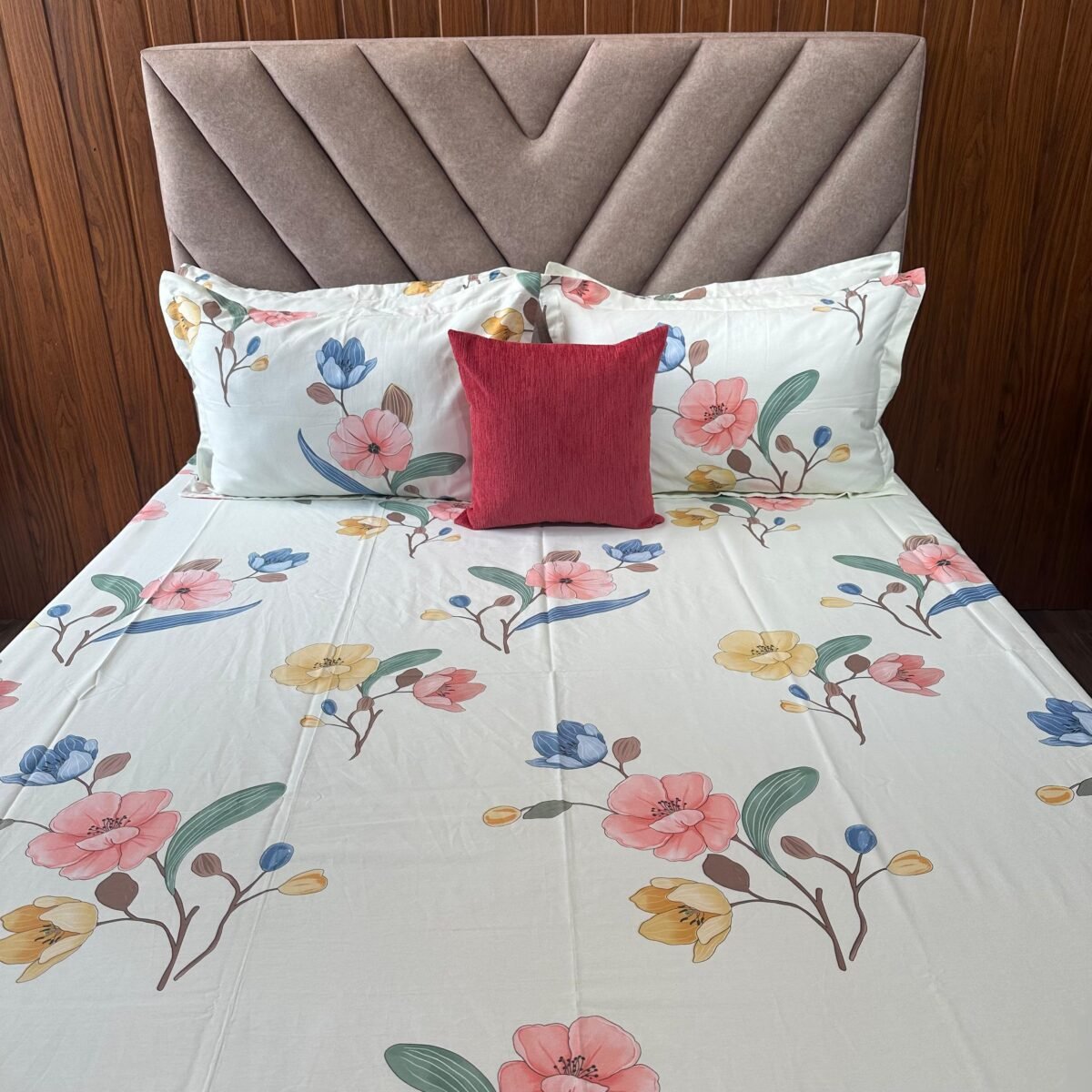Cotton Bedsheet - PR Floral Pattern - Sri Lanka - Image 3