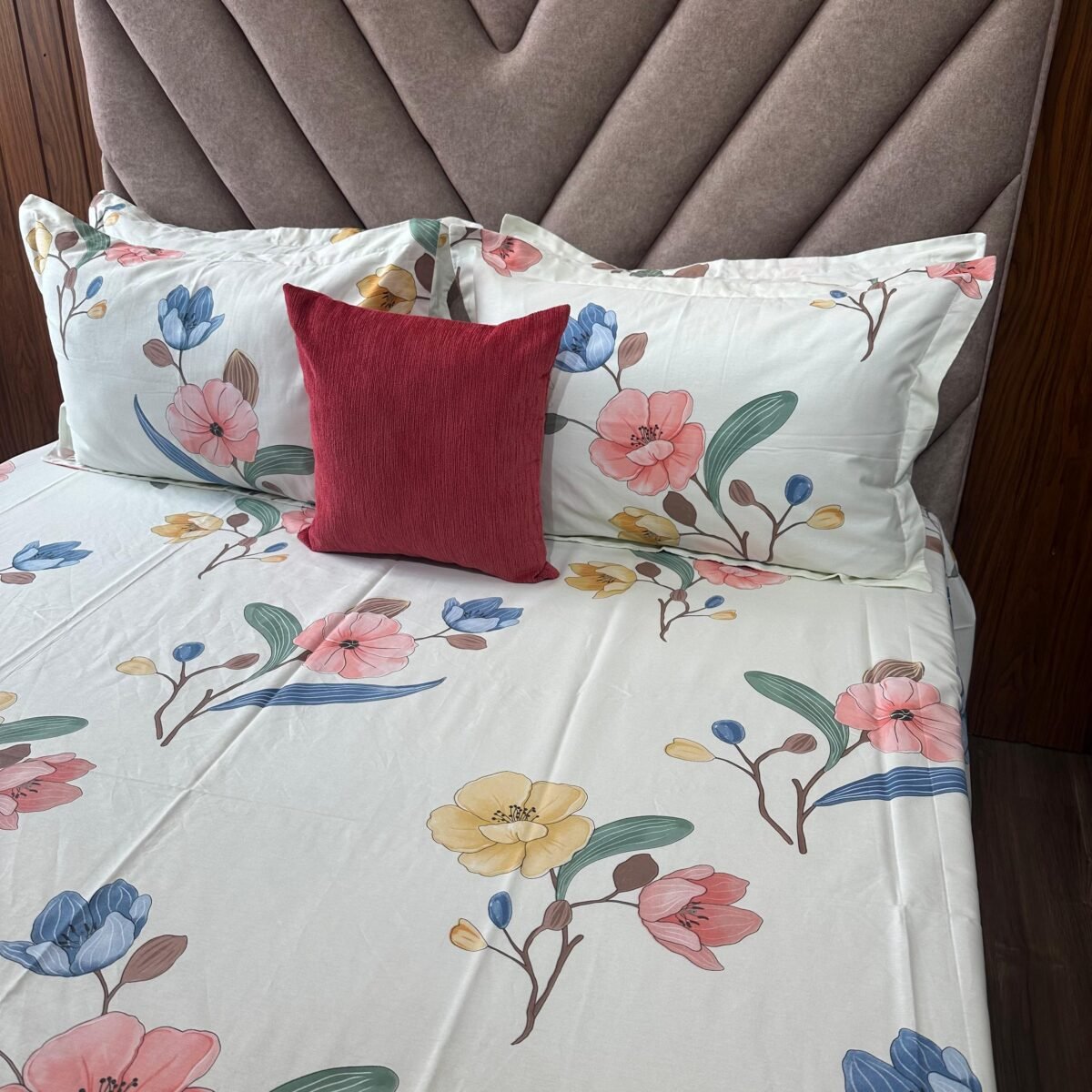 Cotton Bedsheet - PR Floral Pattern - Sri Lanka - Image 2