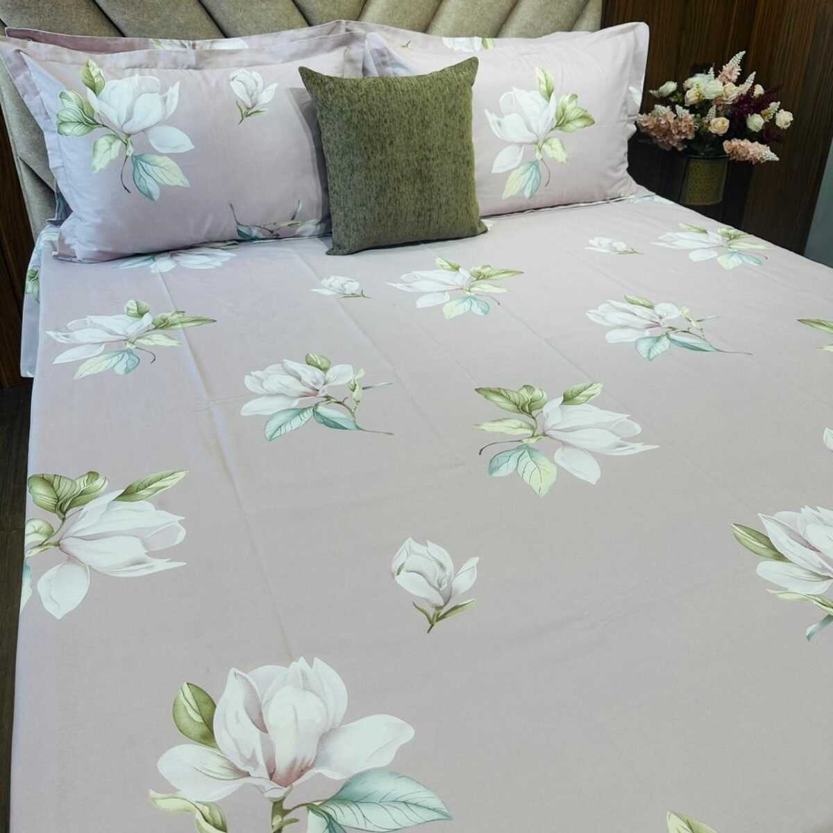 Cotton Bedsheet - PR Pinkish Purple - Sri Lanka - Image 2