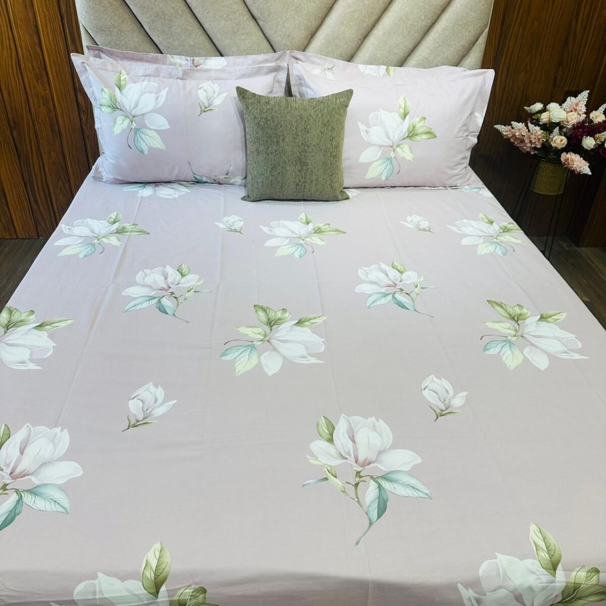 Cotton Bedsheet - PR Pinkish Purple - Sri Lanka - Image 3