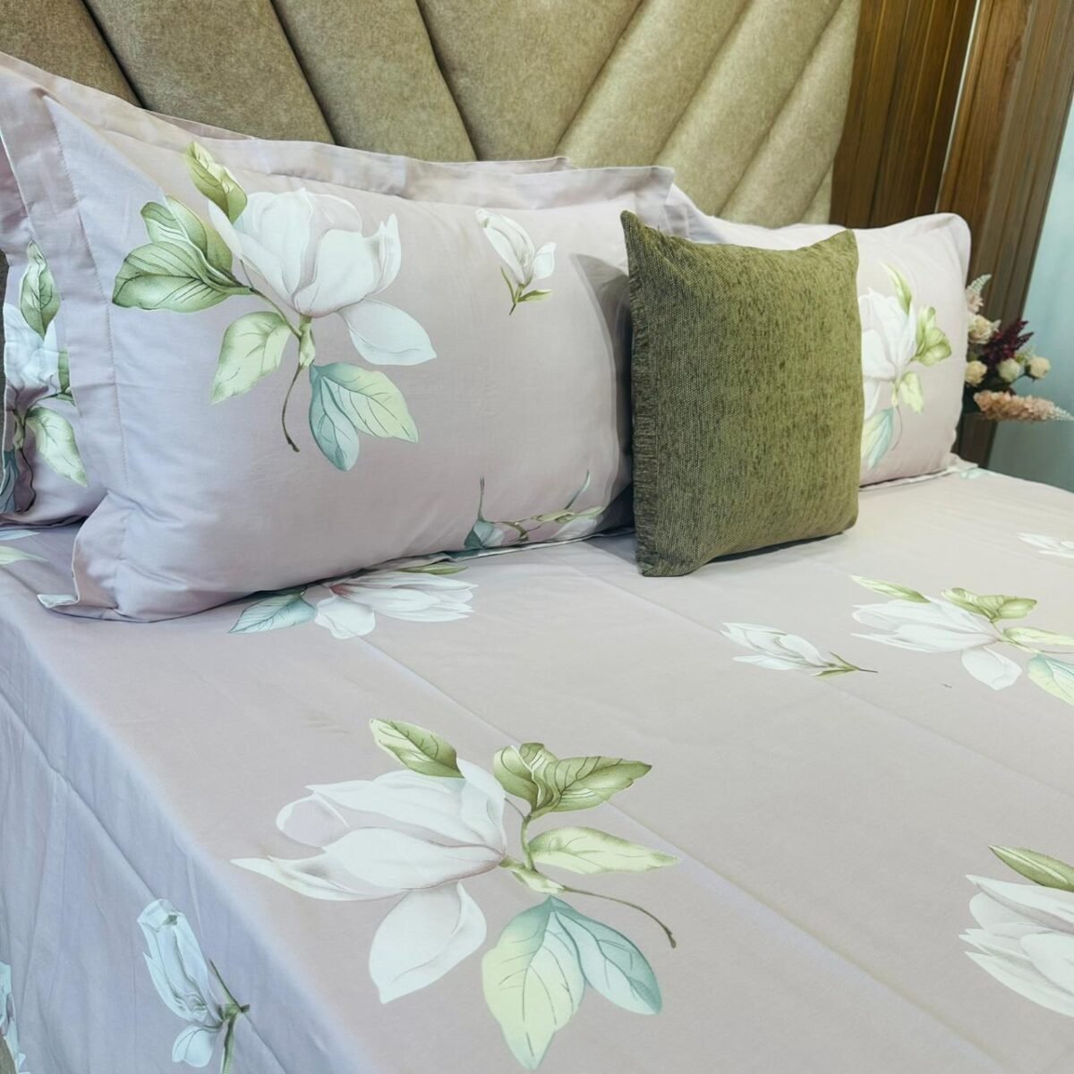 Cotton Bedsheet - PR Pinkish Purple - Sri Lanka