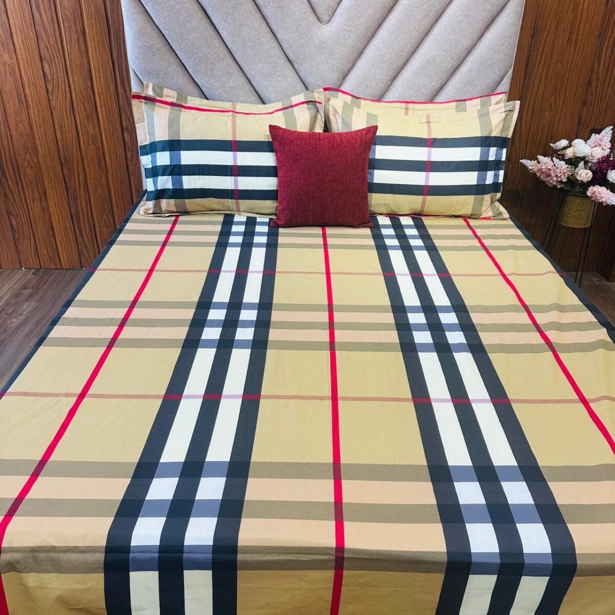 Cotton Bedsheet - PR Burberry Style - Sri Lanka - Image 4
