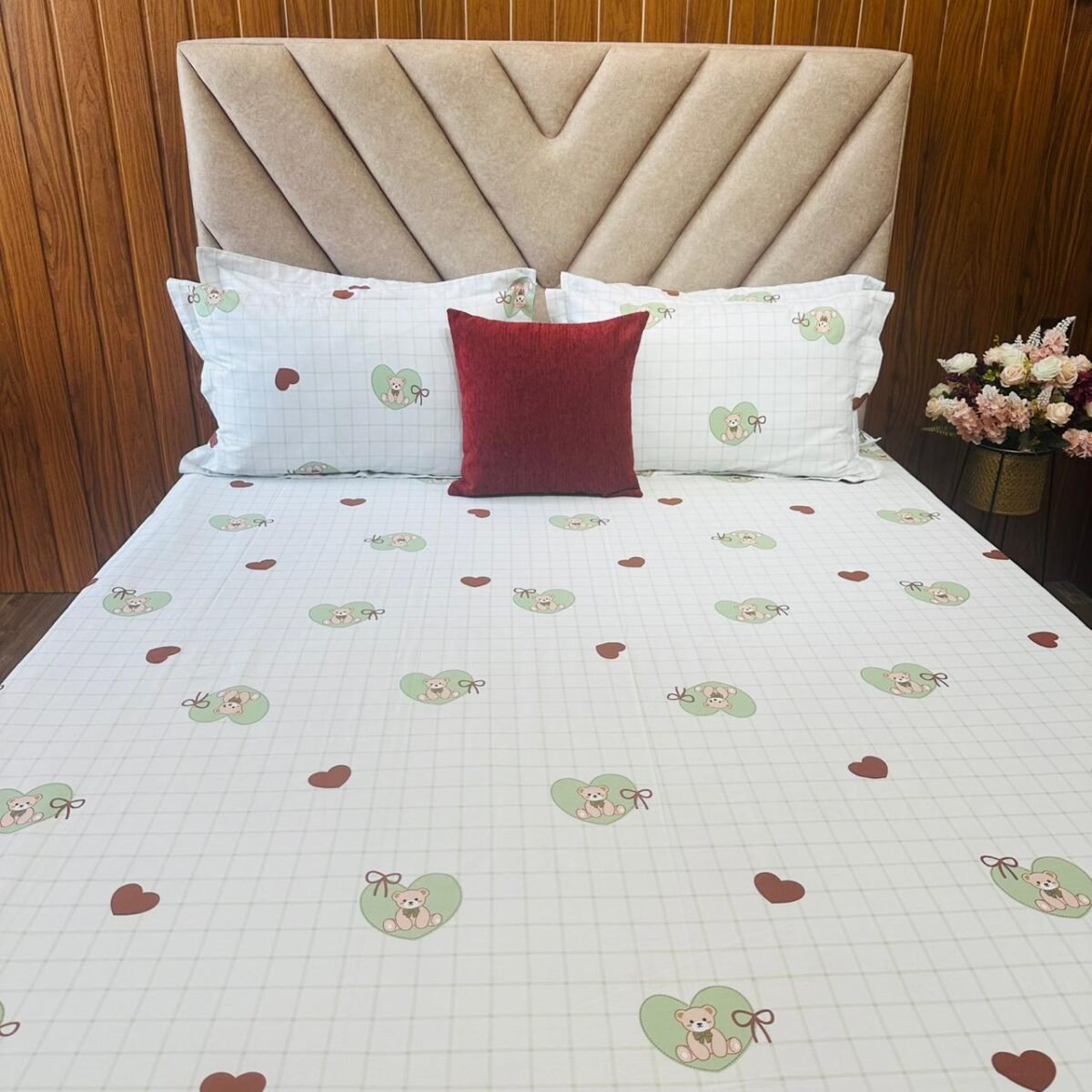Cotton Bedsheet - PR Cute Teddy - Sri Lanka - Image 4