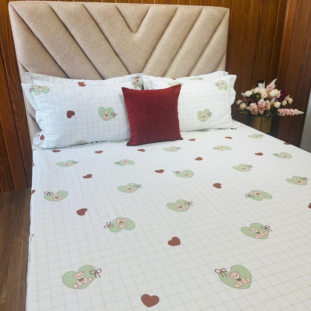 Cotton Bedsheet - PR Cute Teddy - Sri Lanka - Image 3