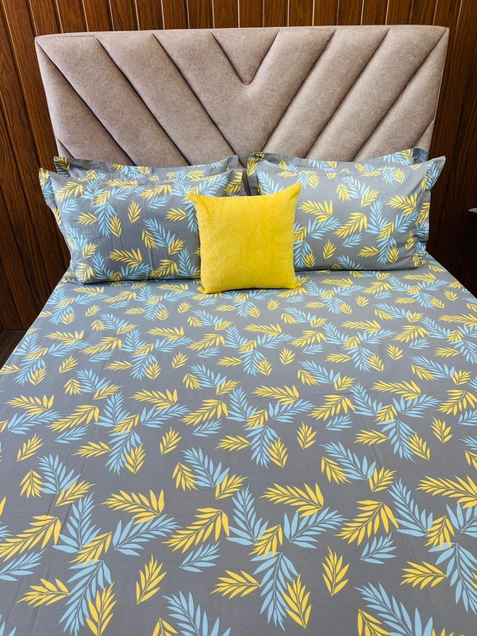 Cotton Bedsheet - PR Feather Blue - Sri Lanka - Image 3