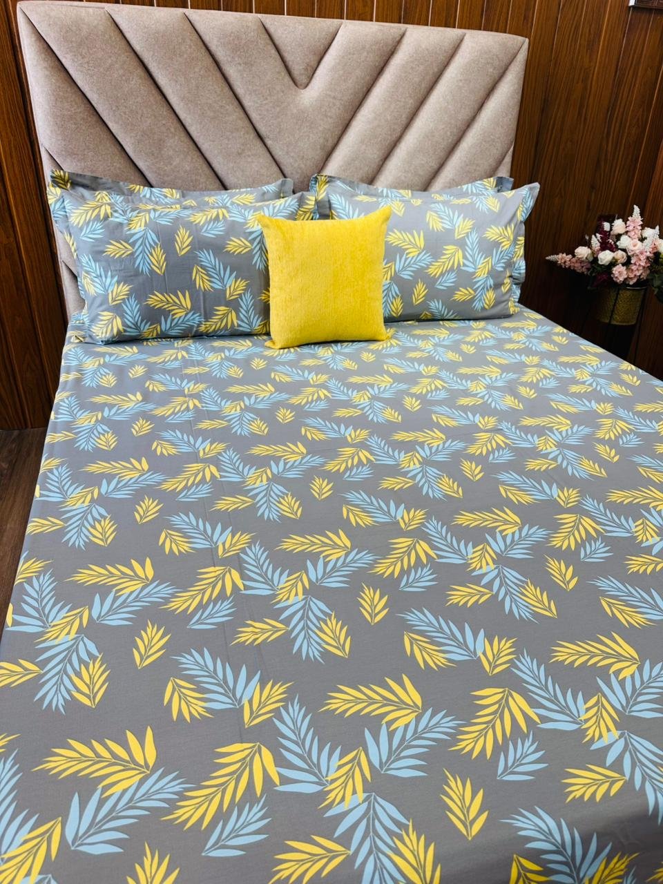 Cotton Bedsheet - PR Feather Blue - Sri Lanka - Image 4