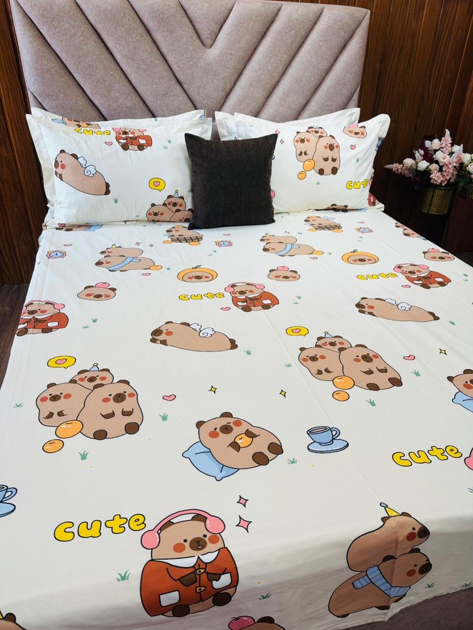 Cotton Bedsheet - PR Bunny Teddy - Sri Lanka - Image 3