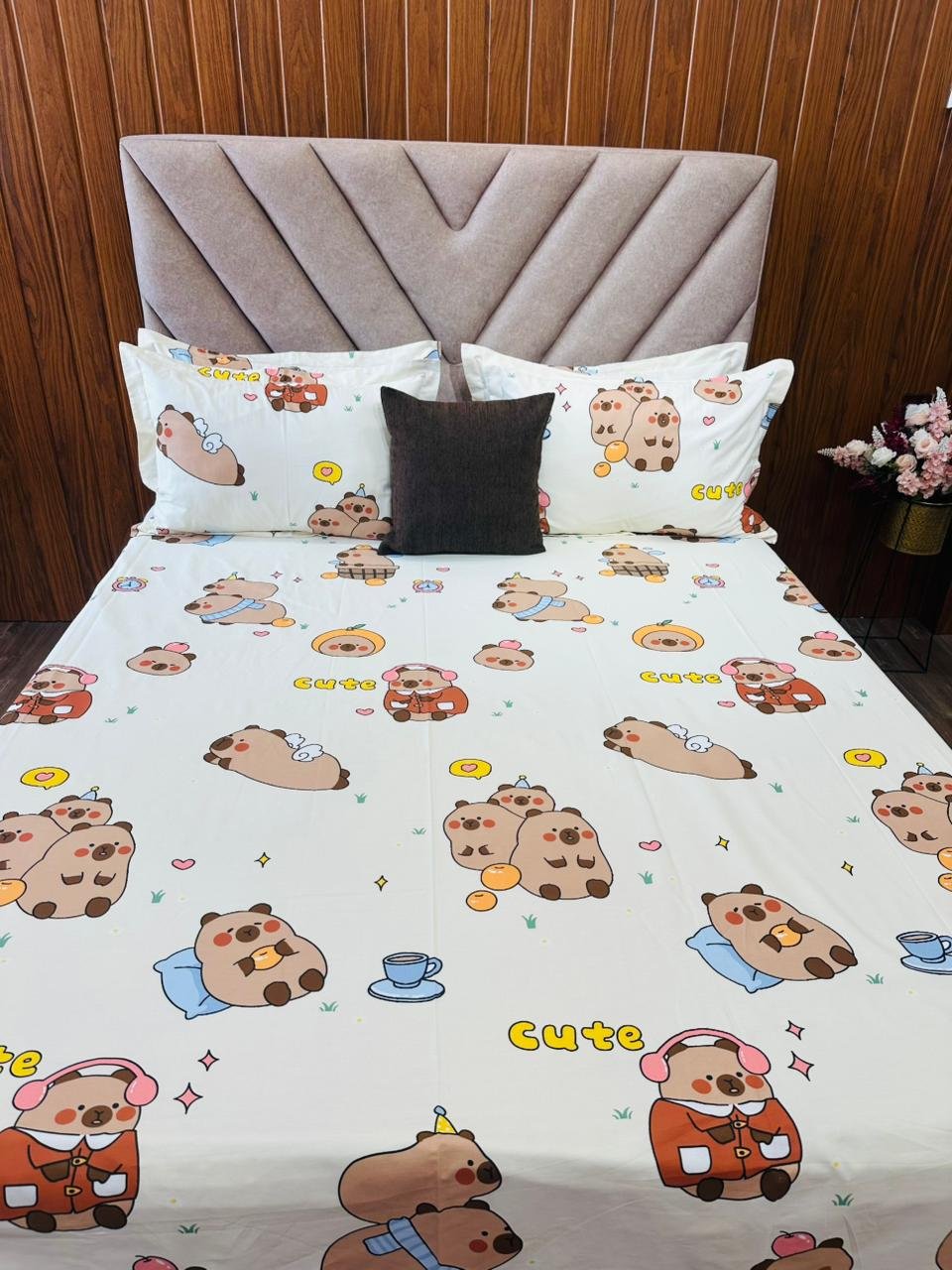 Cotton Bedsheet - PR Bunny Teddy - Sri Lanka - Image 2