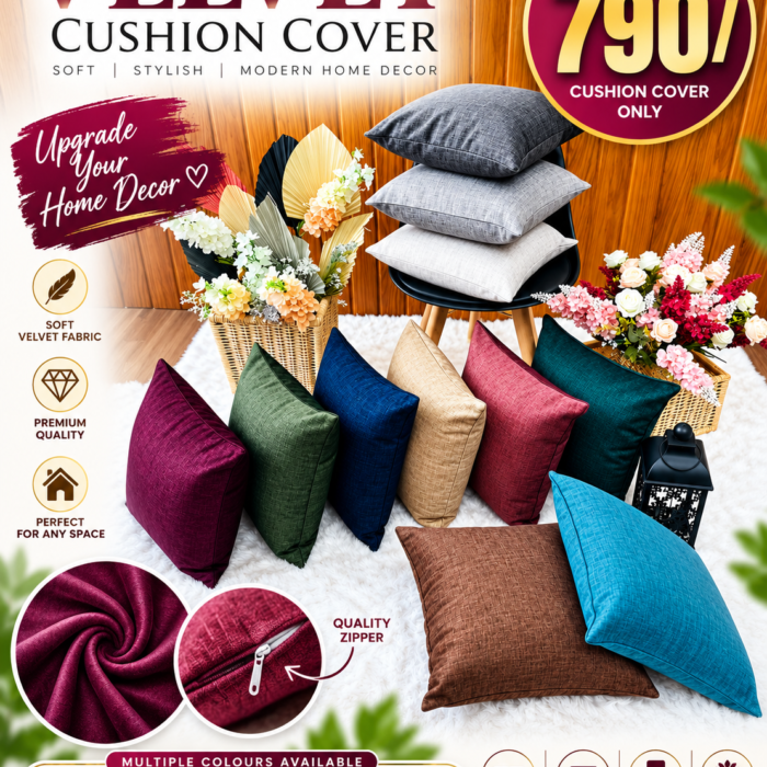 Velvet Cushion Cover Home Decor Ad