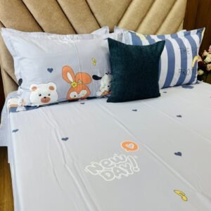 Cotton Bedsheet - PR Cute Teddies - Sri Lanka