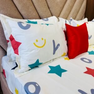 Cotton Bedsheet - PR Colorful Stars - Sri Lanka