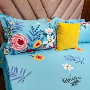 Cotton Bedsheet - VINTAGE FLOWERS- Sri Lanka