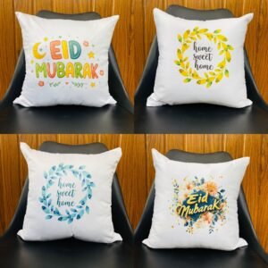 Eid Special Satin Printed Cushion Cover - Sri Lanka