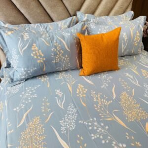 Cotton Bedsheet - PR Golden Meadow Grey - Sri Lanka