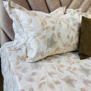 Cotton Bedsheet - PR Scandi Leaf - Sri Lanka