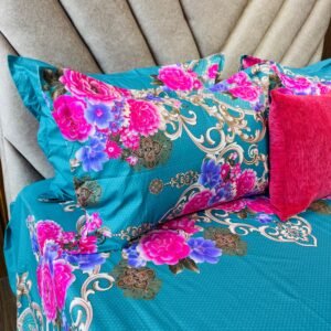 Cotton Bedsheet - PR Peacock Palace Floral - Sri Lanka
