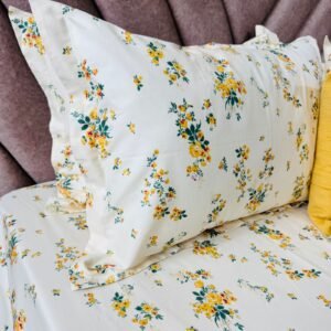Cotton Bedsheet - PR Yellow - Sri Lanka