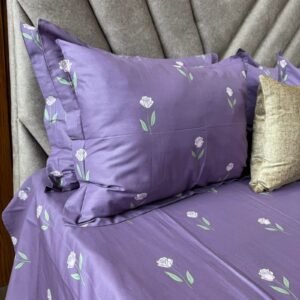 Cotton Bedsheet - PR Purple Rose - Sri Lanka