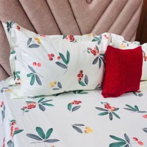Cotton Bedsheet - PR Red Cherry - Sri Lanka