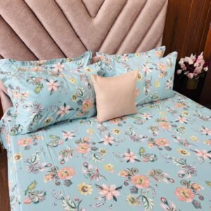 Cotton Bedsheet - PR Blue - Sri Lanka