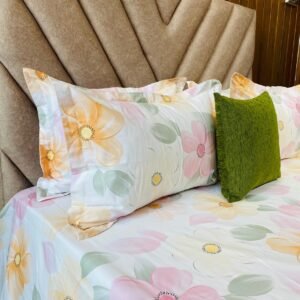 Cotton Bedsheet - Pastel Floral - Sri Lanka