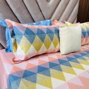 Cotton Bedsheet - PR Diamond Patchwork - Sri Lanka