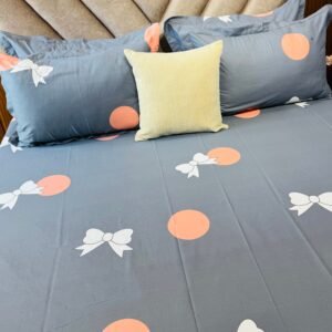 Cotton Bedsheet - PR Bow and Polka Dot - Sri Lanka