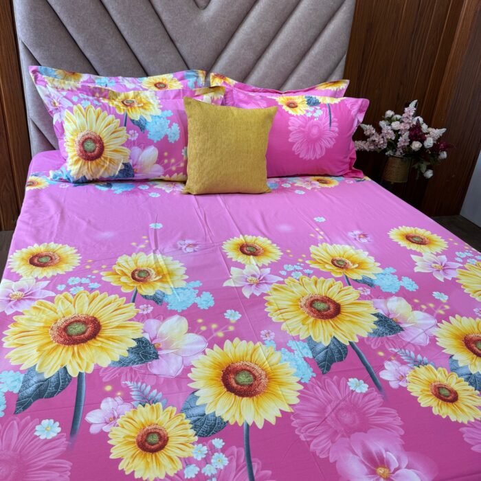 sunflower in Pink bg1