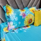 sunflower in blue bg