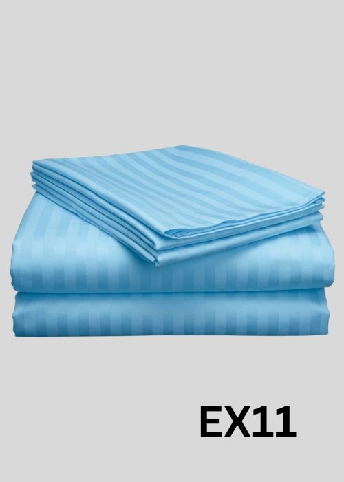 Egyptian Stripe Bed Sheet- EX -11 (250TC) - Sri Lanka
