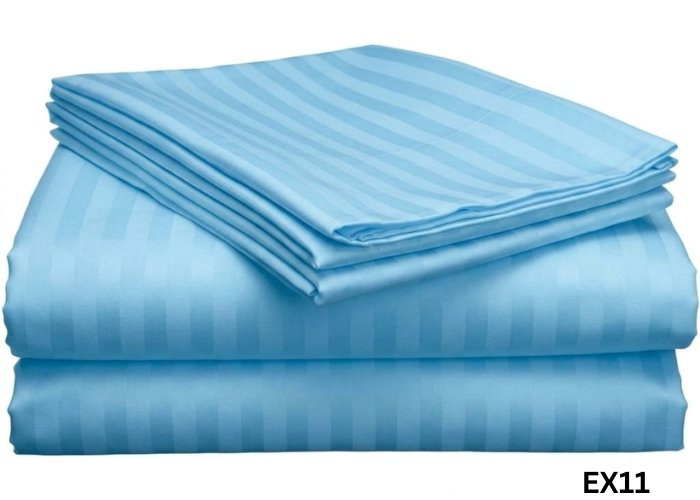 Egyptian Stripe Bed Sheet- EX -11 (250TC) - Sri Lanka