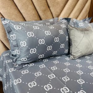Cotton Bedsheet - Grey G-Style - Sri Lanka