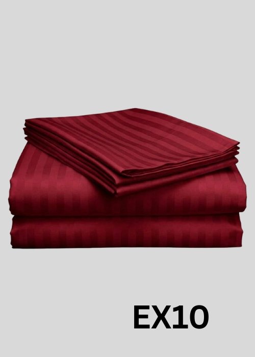 Egyptian Stripe Bed Sheet- EX -10 (250TC) - Sri Lanka