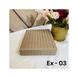 Egyptian Stripe Bed Sheet- EX -03 (250TC) - Sri Lanka