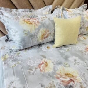 Cotton Bedsheet - PR Golden Flower - Sri Lanka