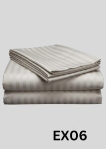 Egyptian Stripe Bed Sheet- EX -06 (250TC) - Sri Lanka
