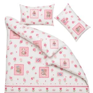 Duvet Cover pack - Pink Teddy Garden- Sri Lanka