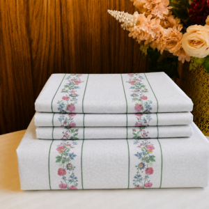 Cotton Bedsheet - PR Floral Rosevine Stripe - Sri Lanka (Copy)