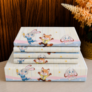 Cotton Bedsheet -Rabbit friends- Sri Lanka