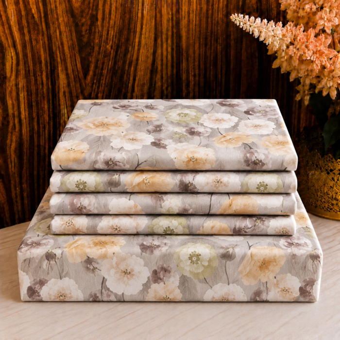Elegant Floral Bedding Stack