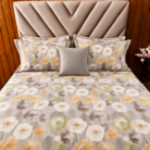 Elegant Watercolor Floral Bedding Display