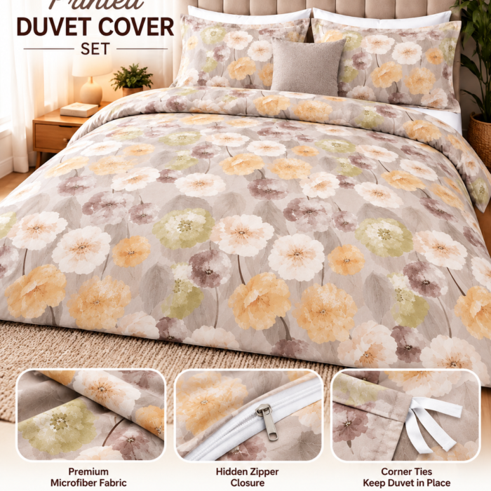 Floral Duvet Cover Set Showcase