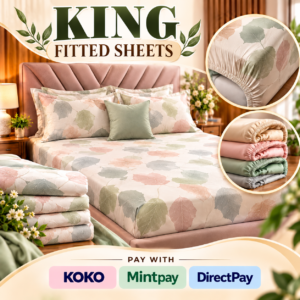 {D}KING SIZE PRINTED FITTED SHEET - SRILANKA